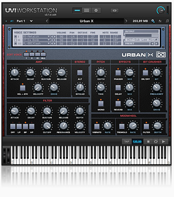 UVI Urban Suite | Urban X GUI UVI Urban Suite | Urban X GUI
