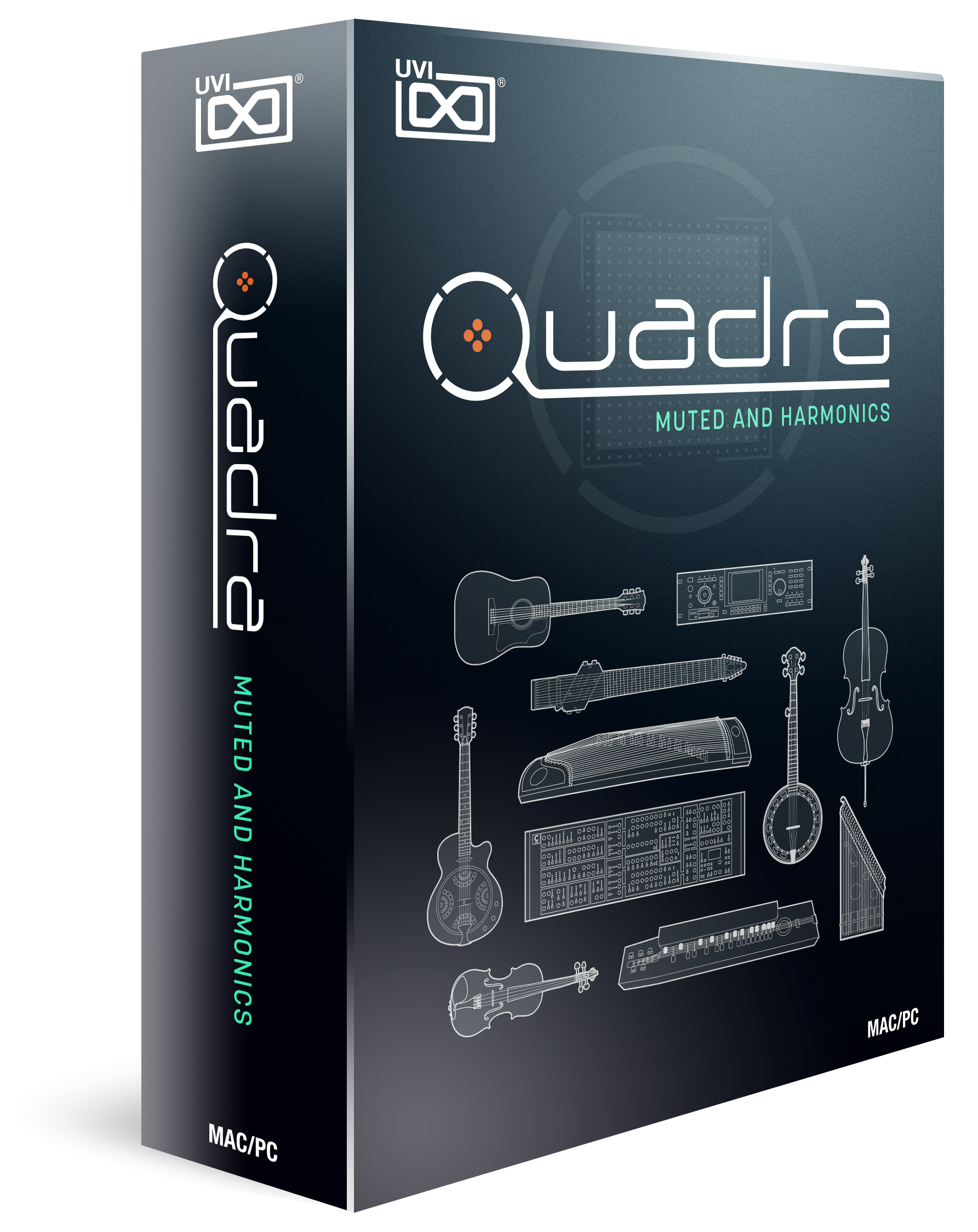 Quadra: Muted & Harmonics