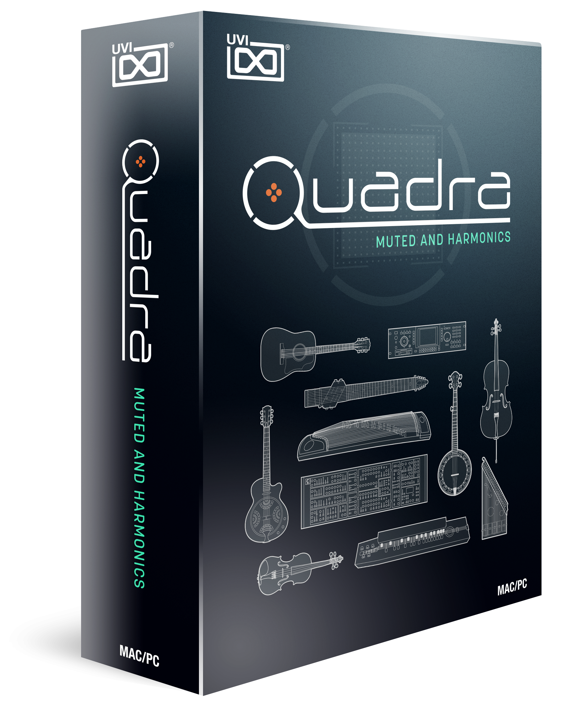 Quadra: Muted and Harmonics