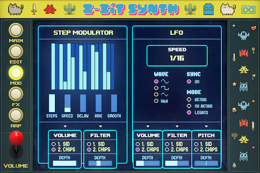 UVI 8-Bit Synth | Mod GUI