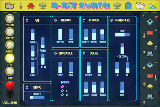 UVI 8-Bit Synth | FX GUI