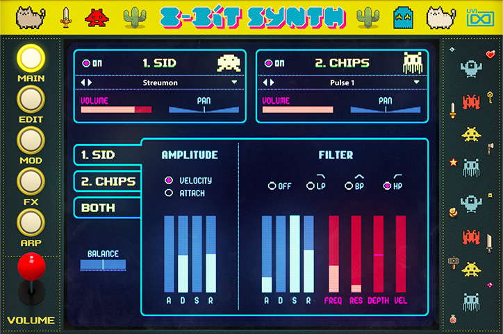 UVI 8-Bit Synth | GUI