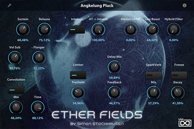 UVI Ether Fields | GUI