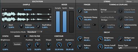 UVI Falcon | PLUCK Oscillator