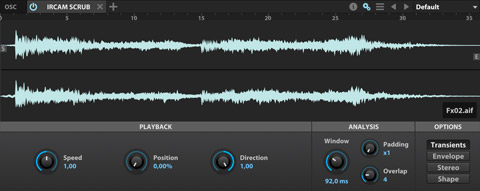 UVI Falcon | IRCAM Scrub Oscillator