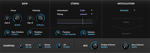 UVI Falcon | BOWED STRING Oscillator