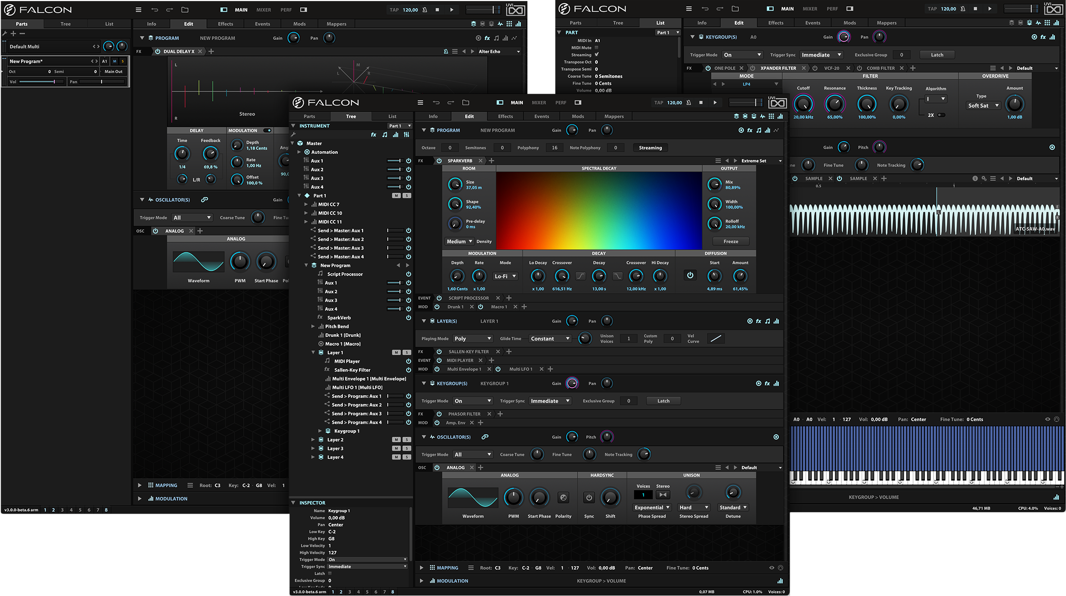 UVI Falcon | Workflow