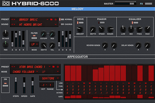 Hybrid 6000 | Melody GUI
