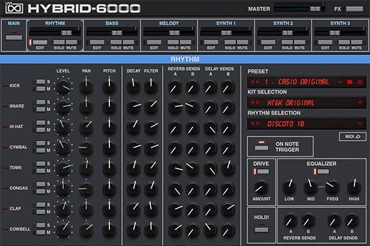 Hybrid 6000 | Rhythm GUI