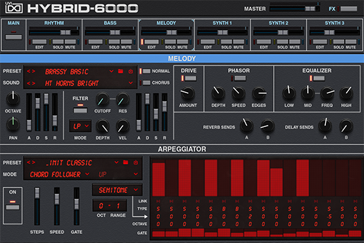 Hybrid 6000 | Melody GUI