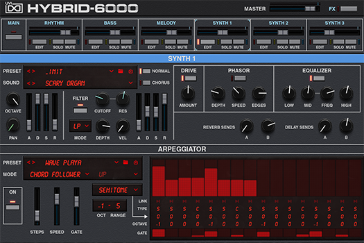 Hybrid 6000 | Synth 1 GUI