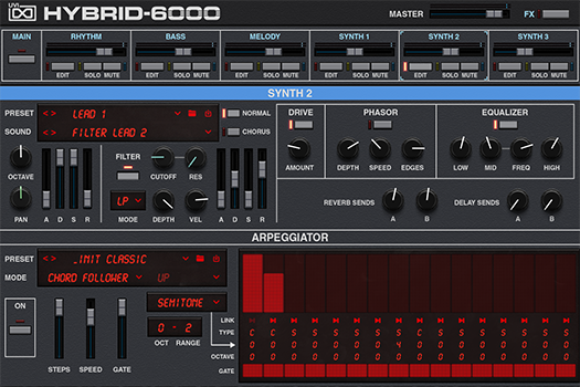 Hybrid 6000 | Synth 2 GUI