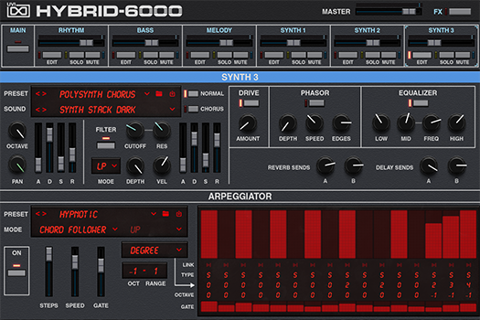 Hybrid 6000 | Synth 3 GUI