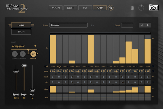 UVI IRCAM Prepared Piano 2 | Arp GUI