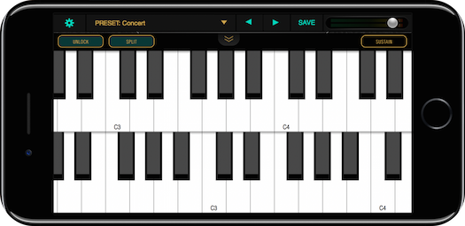 UVI Ravenscroft 275 Piano | GUI iPhone