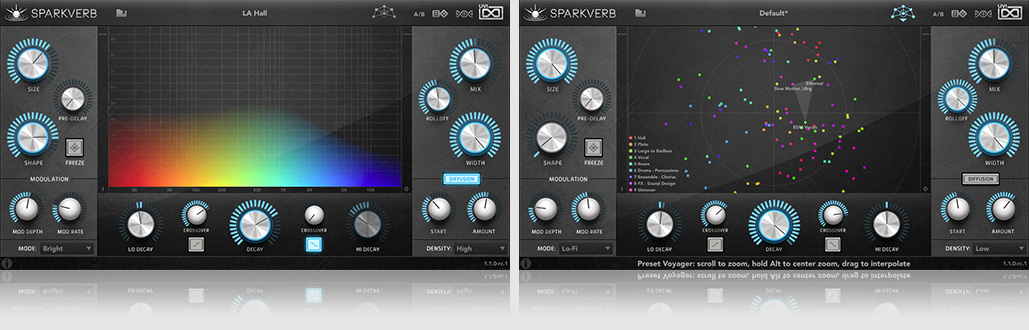 UVI Sparkverb | Box and UI