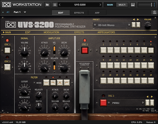 UVI Workstation | Edit - UVS-3200