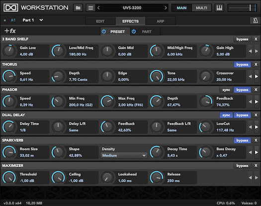 UVI Workstation | Effects