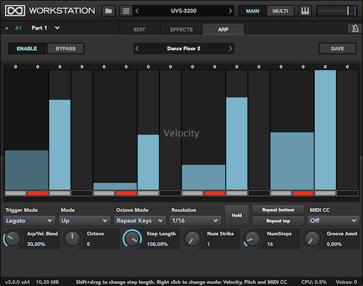 UVI Workstation | Arpeggiator