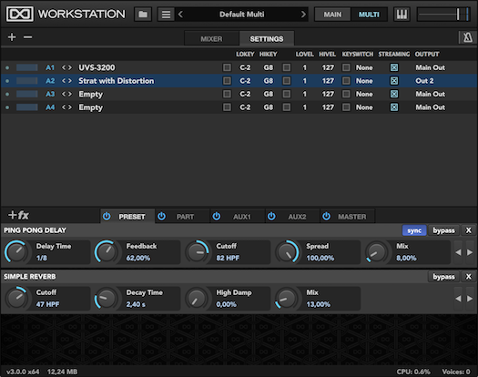 UVI Workstation | Settings