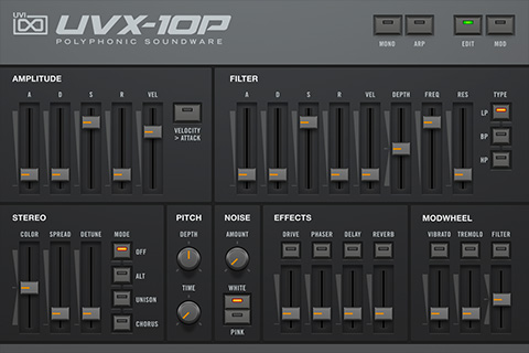 UVI UVX-10P | GUI EDIT 