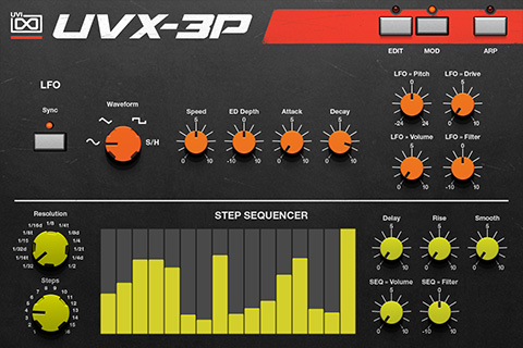 UVI UVX-3P | GUI Page B