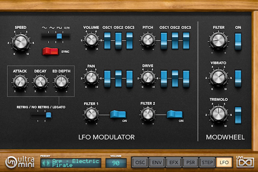 UVI UltraMini | LFO UI