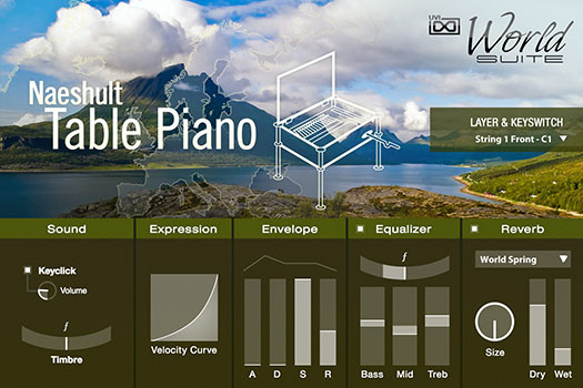 UVI World Suite | Naeshult Table Piano UI