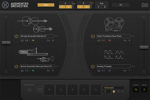 UVI Augmented Orchestra - Main GUI