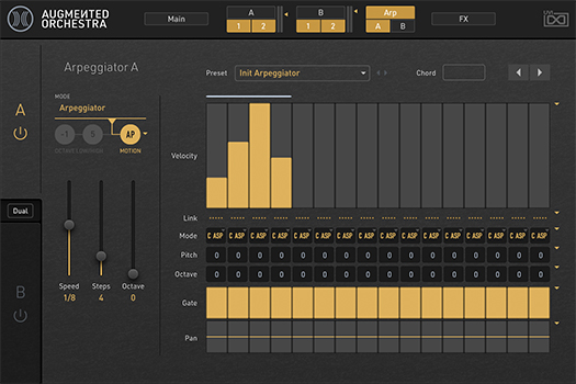 UVI Augmented Orchestra - Arpeggiator A