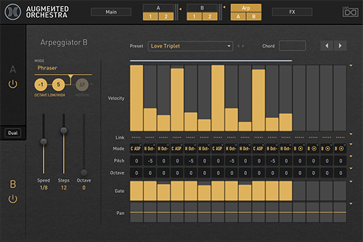 UVI Augmented Orchestra - Arpeggiator