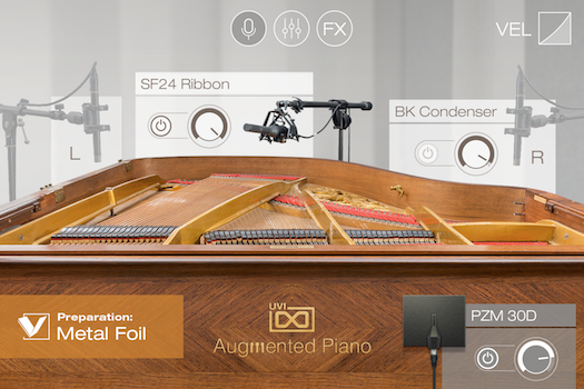 UVI Augmented Piano | Preparations GUI - Metal Foil