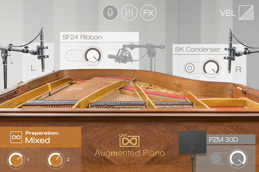 UVI Augmented Piano | Preparations GUI - Mixed