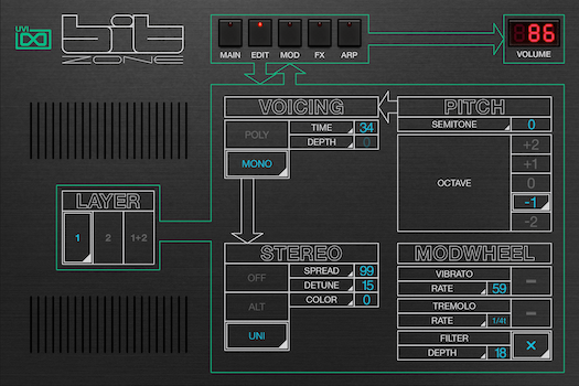 UVI Bit Zone | GUI Edit