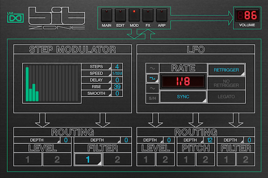 UVI Bit Zone | GUI Modulator