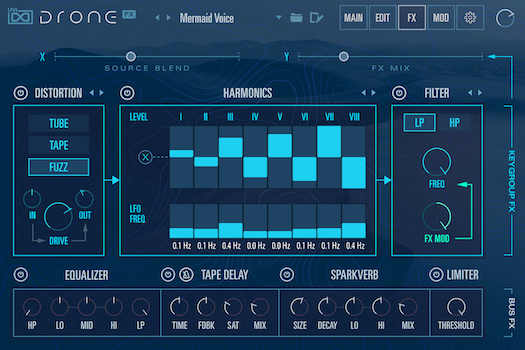 UVI Drone | Effects GUI