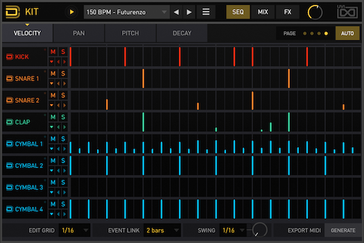 Drum Designer | Sequencer Velocity