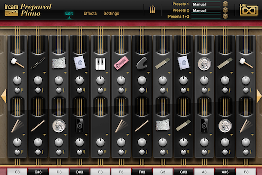 IRCAM Prepared Piano GUI IRCAM Prepared Piano GUI