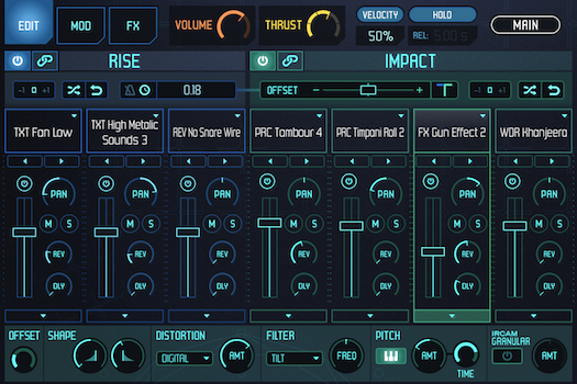 UVI Meteor | GUI Edit Impact