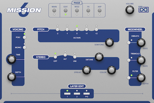 UVI Mission 6 | Edit GUI