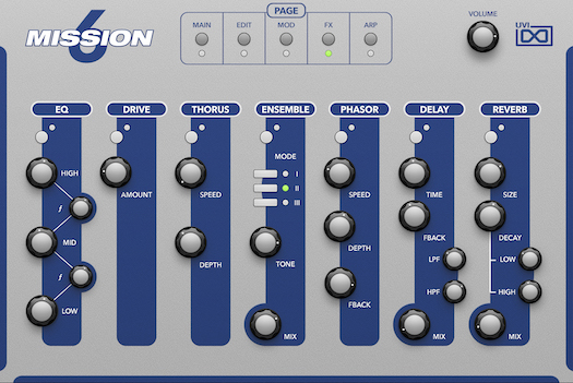 UVI Mission 6 | FX GUI