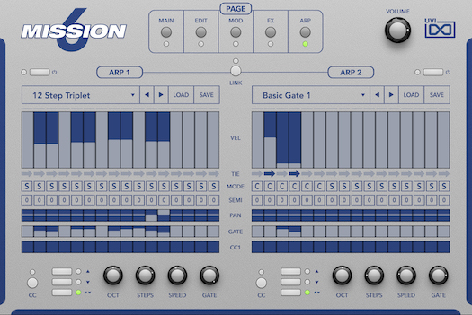 UVI Mission 6 | Arp GUI