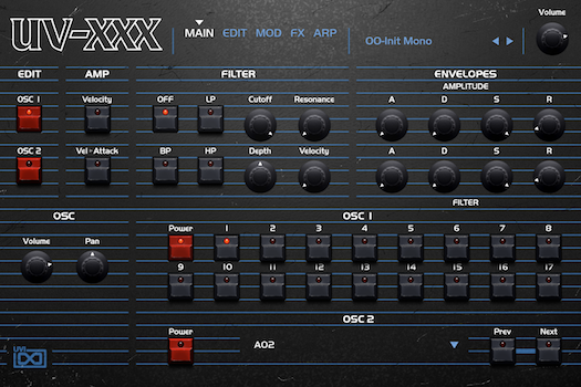 OB Legacy | UV-XXX Main GUI