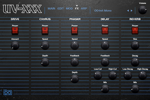 OB Legacy | UV-XXX FX GUI