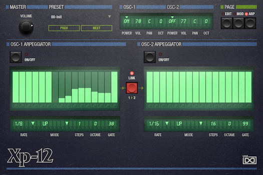 OB Legacy | XP-12 Arp GUI