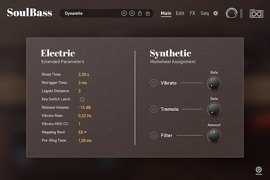 UVI Soul Bass | Main Pref GUI