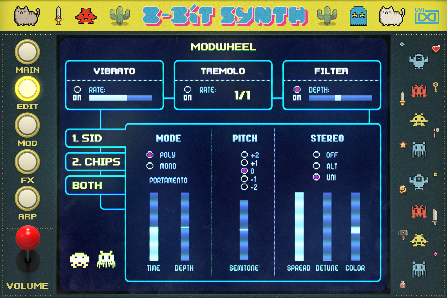 UVI Toy Suite GUI | 8-Bit Synth Edit