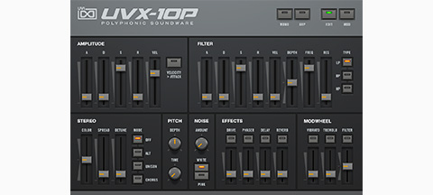 UVI UVX-10P | GUI