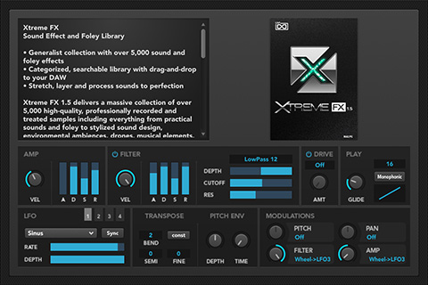 UVI Xtreme FX | GUI 